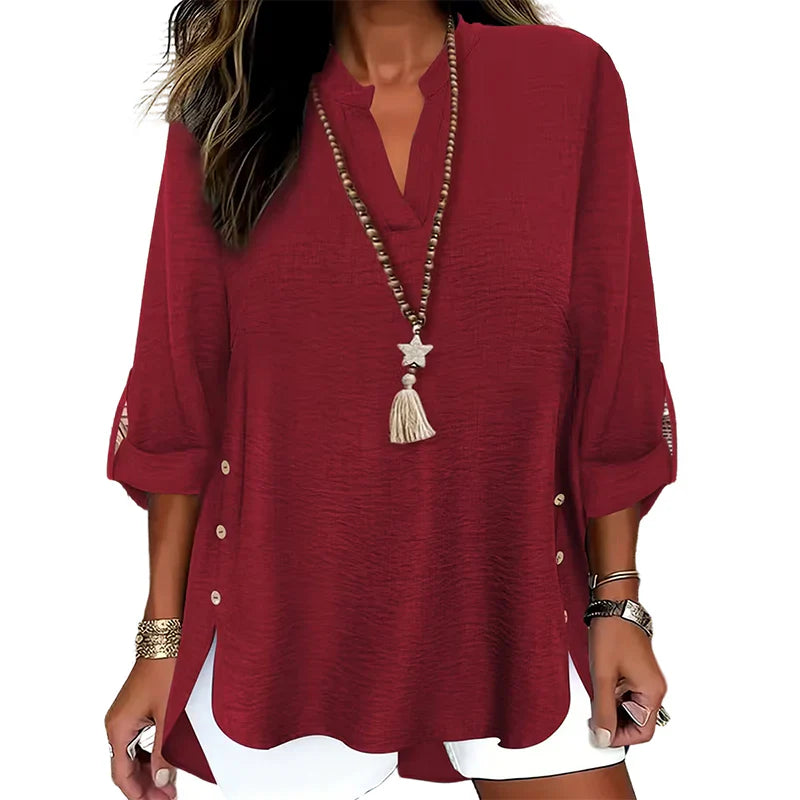 Alba Galeotti™ Effortless Button Top for Everyday Comfort