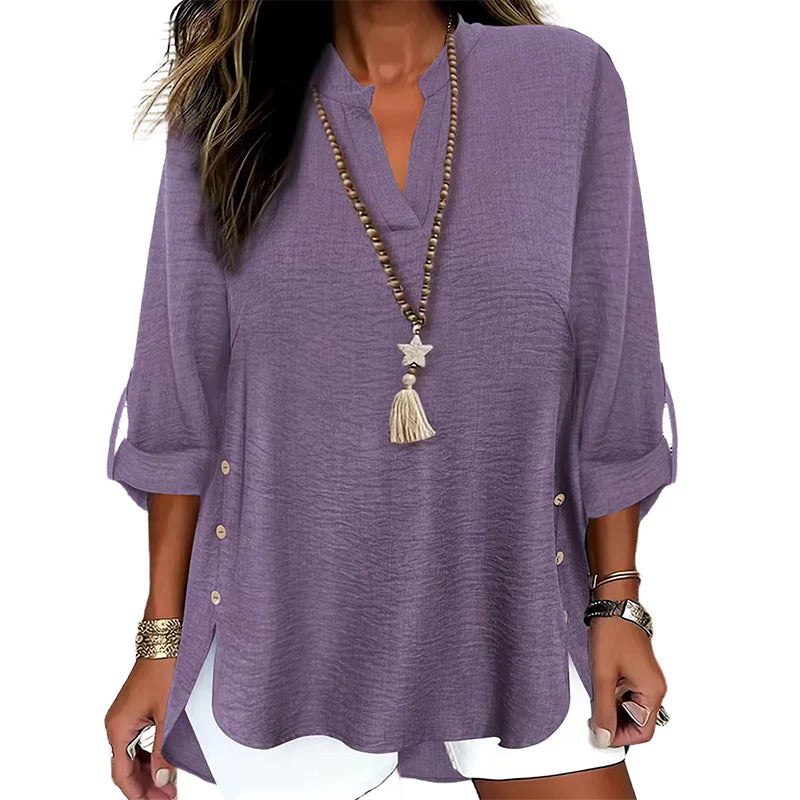 Alba Galeotti™ Effortless Button Top for Everyday Comfort