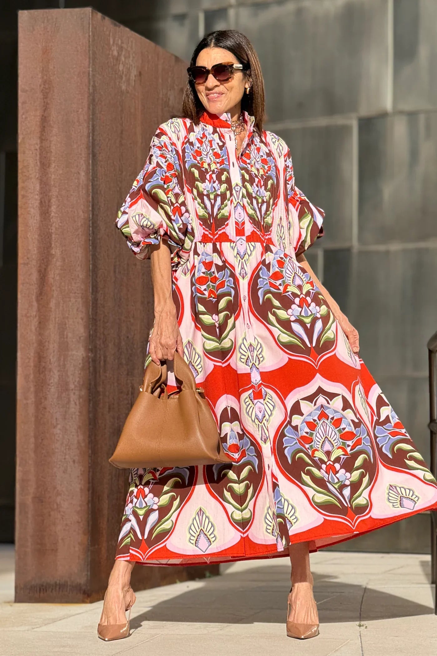 Alba Lampedusa™ Flowy Tiered Midi Dress for Easy Days