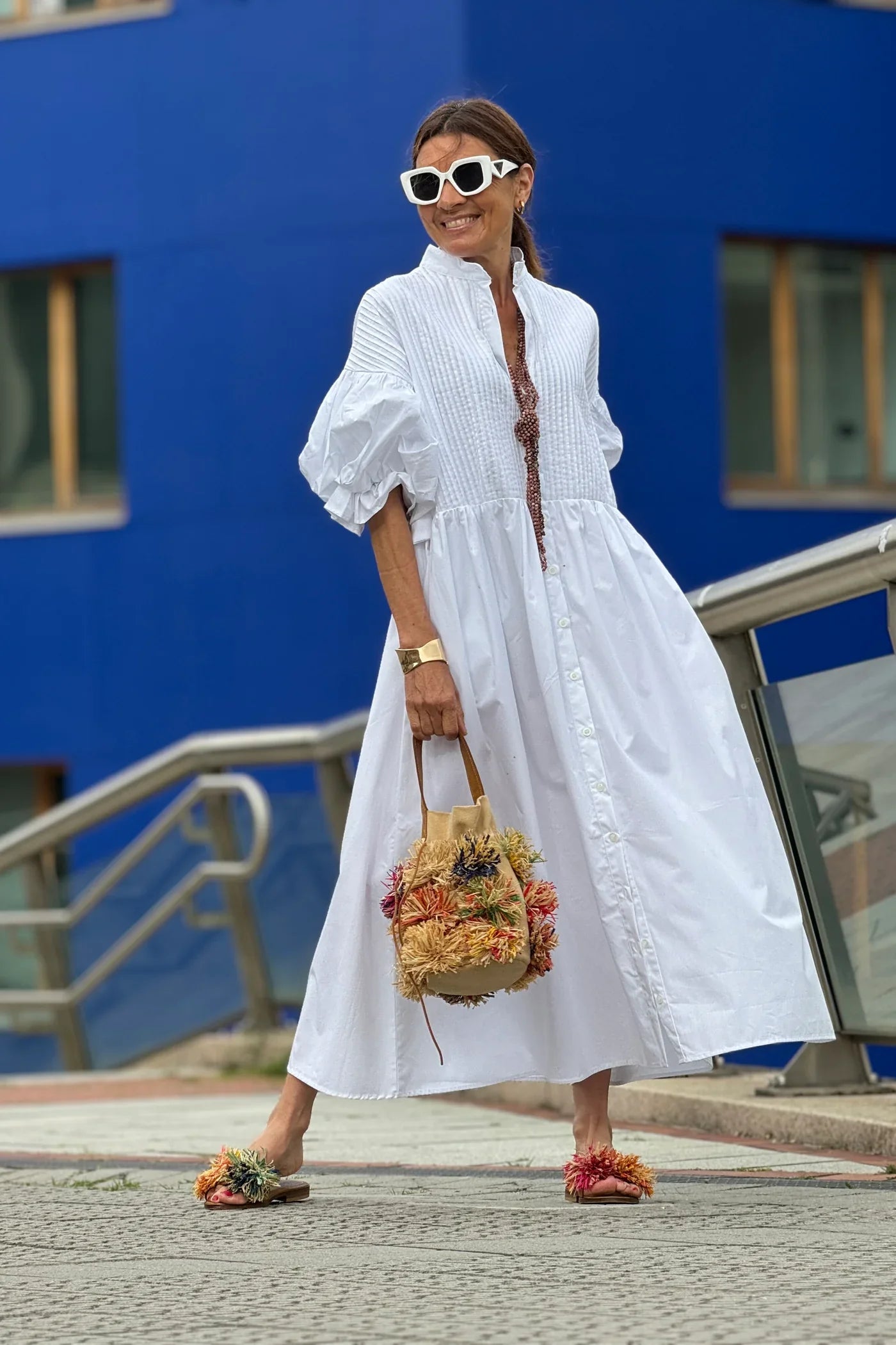 Alba Lampedusa™ Flowy Tiered Midi Dress for Easy Days