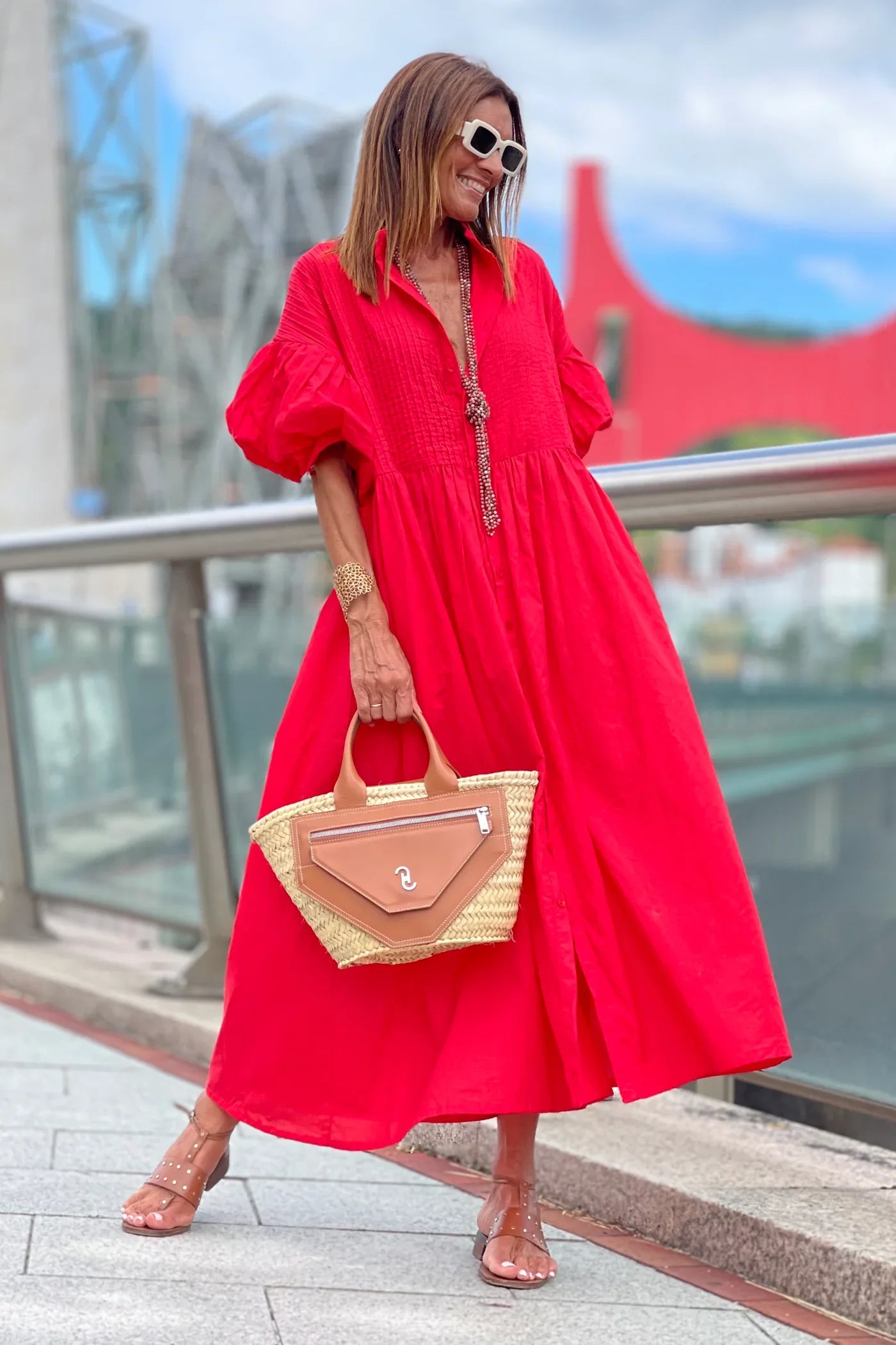 Alba Lampedusa™ Flowy Tiered Midi Dress for Easy Days
