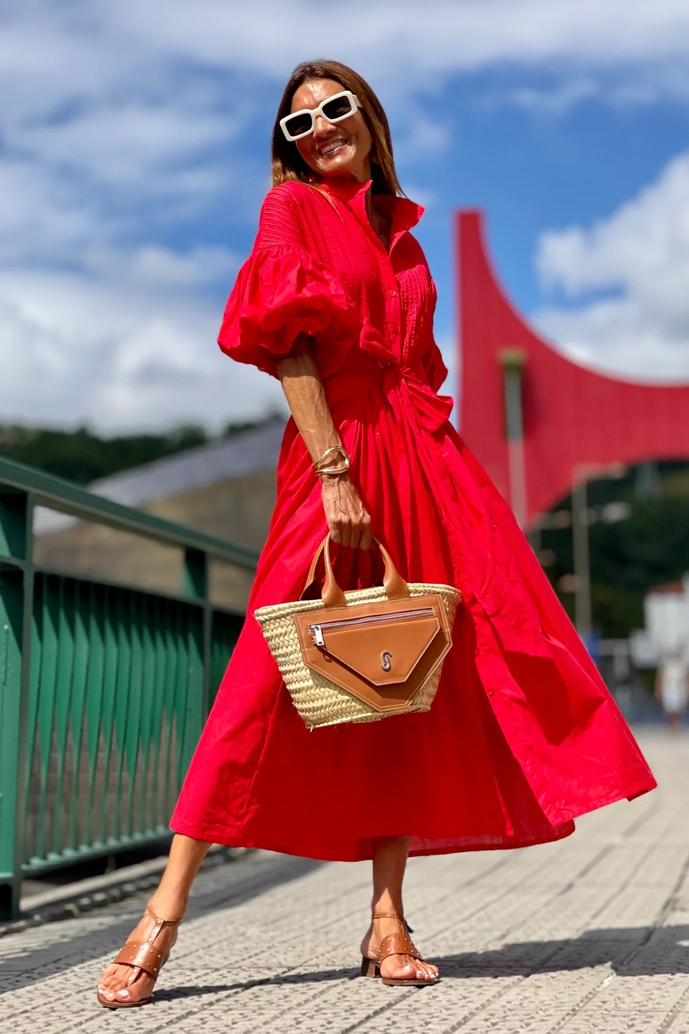 Alba Lampedusa™ Flowy Tiered Midi Dress for Easy Days