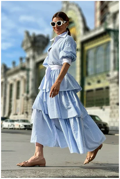 Alba Lampedusa™ Flowy Tiered Midi Dress for Easy Days