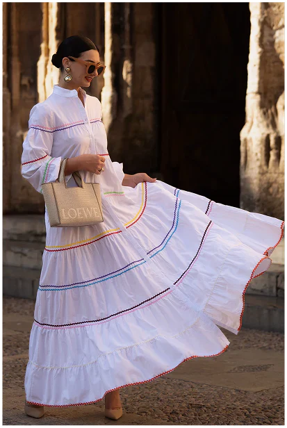 Alba Lampedusa™ Flowy Tiered Midi Dress for Easy Days