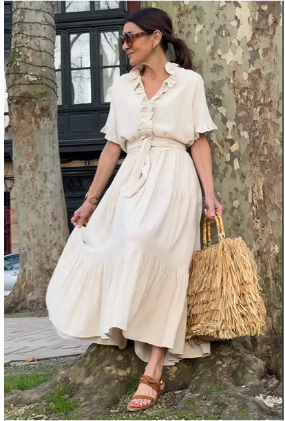 Alba Lampedusa™ Flowy Tiered Midi Dress for Easy Days
