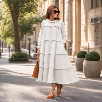 Alba Lampedusa™ Flowy Tiered Midi Dress for Easy Days
