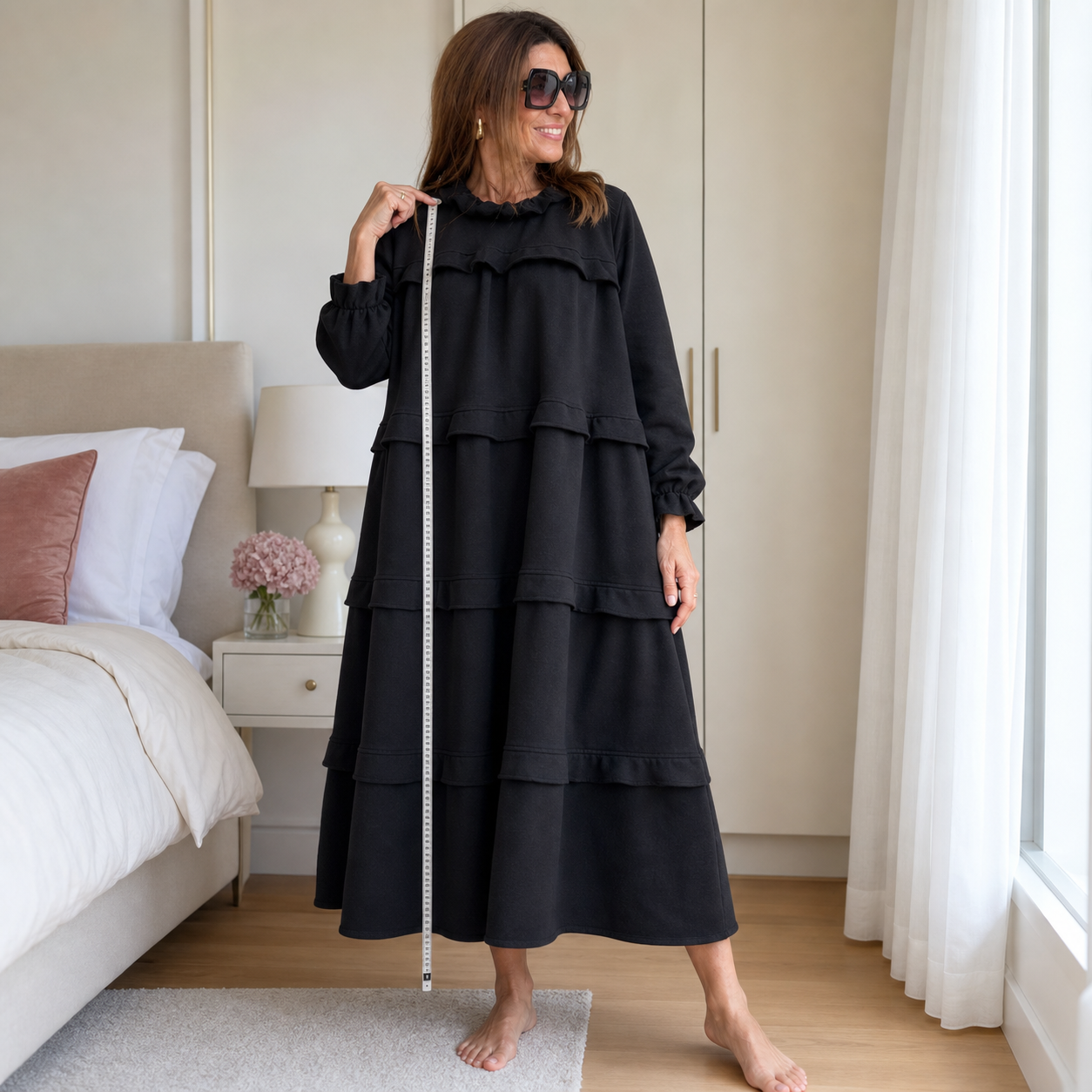 Alba Lampedusa™ Flowy Tiered Midi Dress for Easy Days