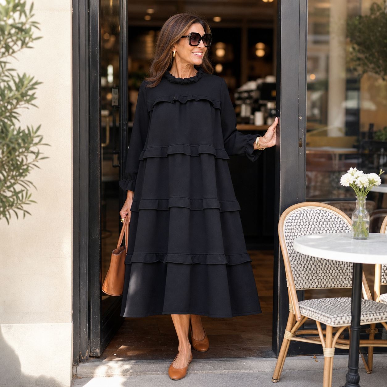 Alba Lampedusa™ Flowy Tiered Midi Dress for Easy Days