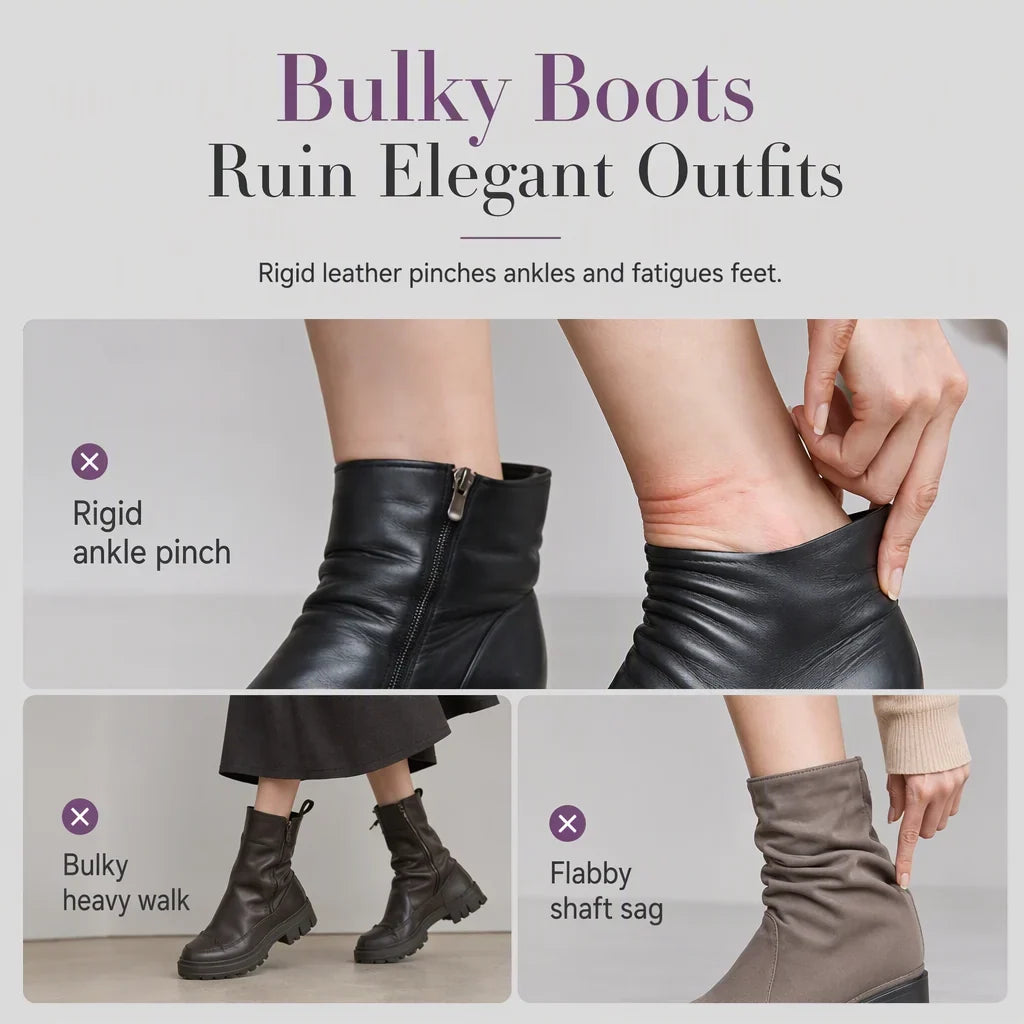 Alberta Pagano™ Elegant Ankle Boots for Slimmer, Elongated Legs
