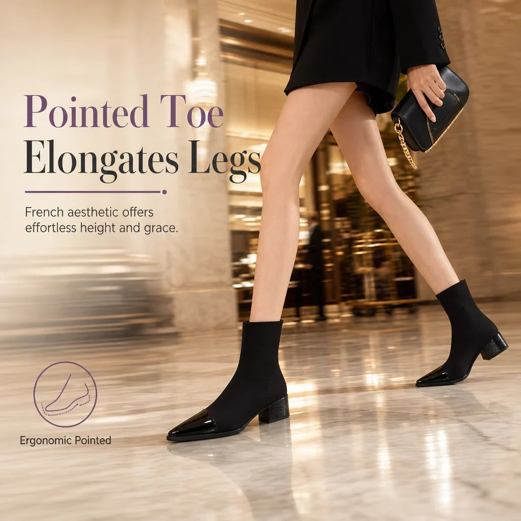 Alberta Pagano™ Elegant Ankle Boots for Slimmer, Elongated Legs