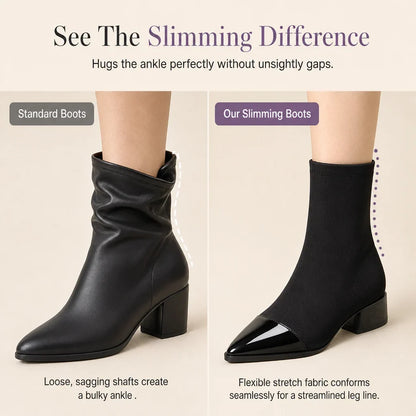 Alberta Pagano™ Elegant Ankle Boots for Slimmer, Elongated Legs