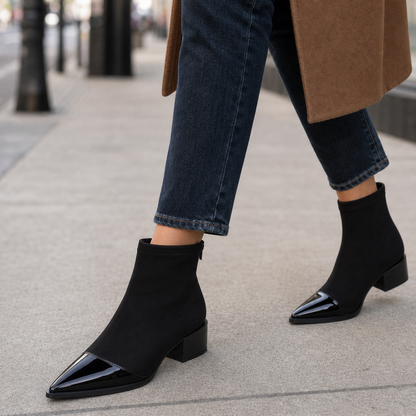 Alberta Pagano™ Elegant Ankle Boots for Slimmer, Elongated Legs