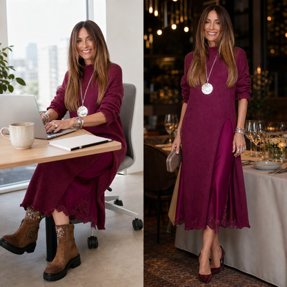 Albertina Frasca™ Soft Layered Sweater Set for Polished Comfort