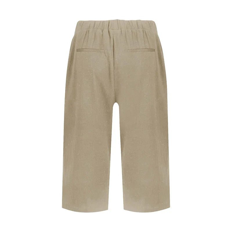 Albina Gallarini™ Breathable Capri Pants for Effortless Style
