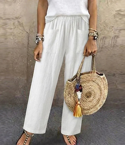 Albina Gallarini™ Breathable Capri Pants for Effortless Style