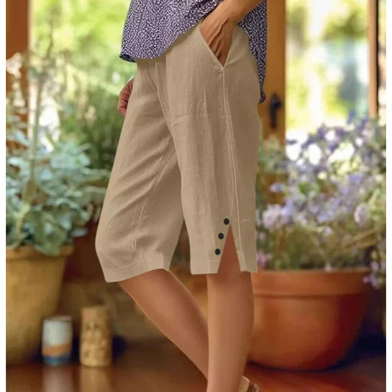 Albina Gallarini™ Breathable Capri Pants for Effortless Style