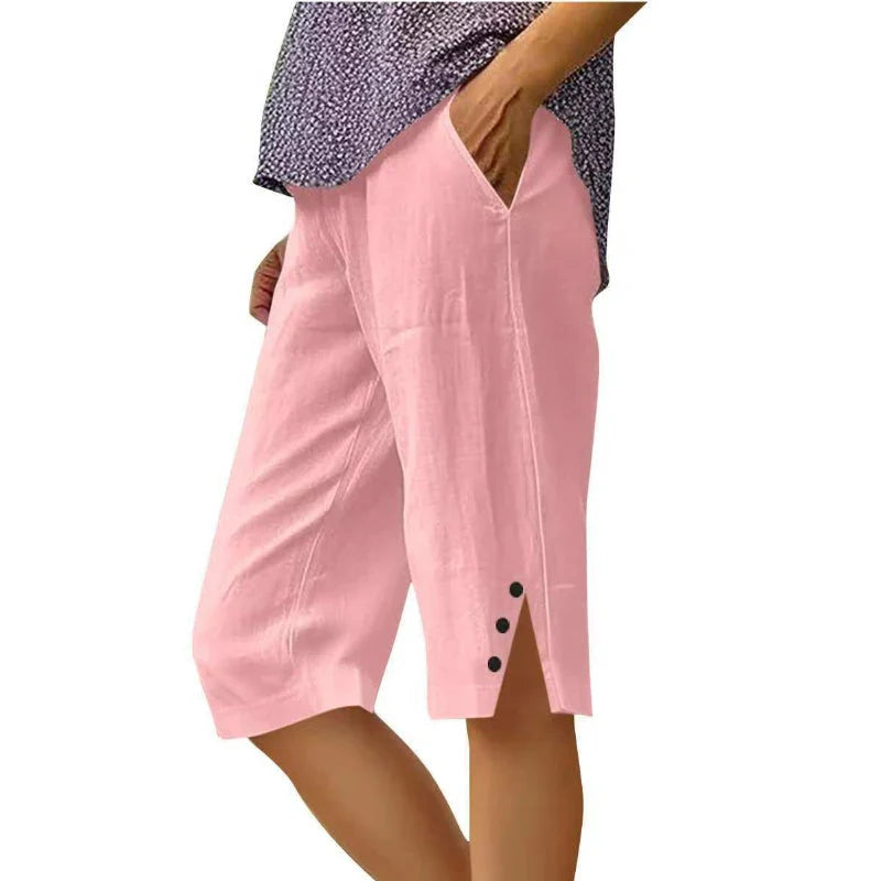 Albina Gallarini™ Breathable Capri Pants for Effortless Style