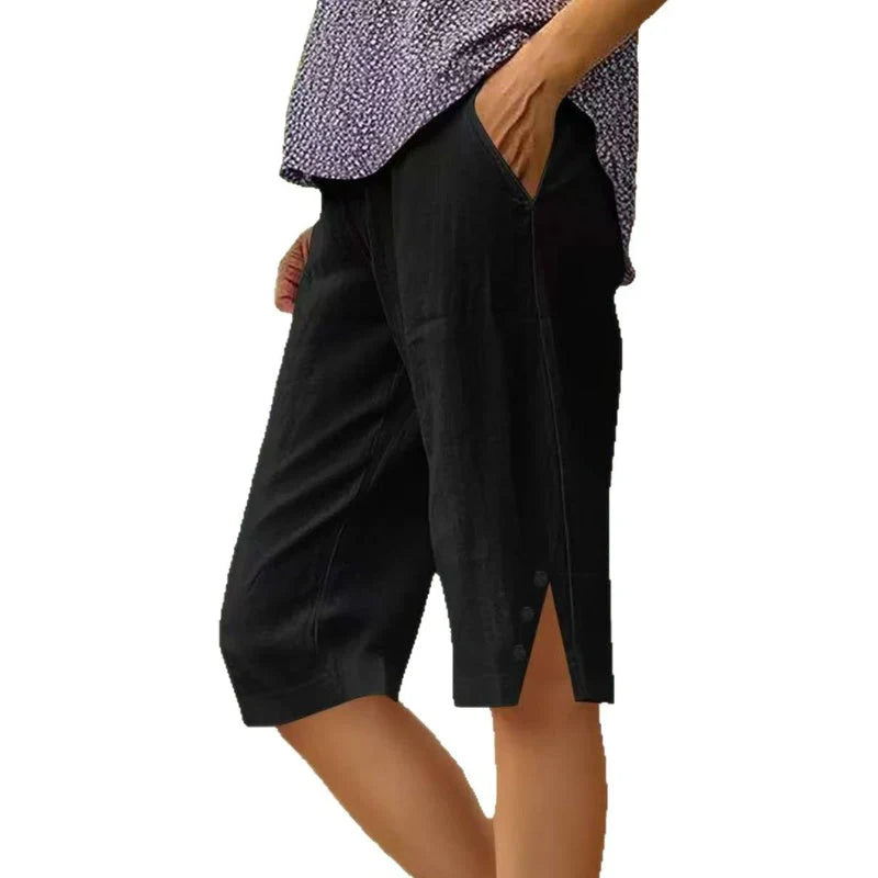 Albina Gallarini™ Breathable Capri Pants for Effortless Style