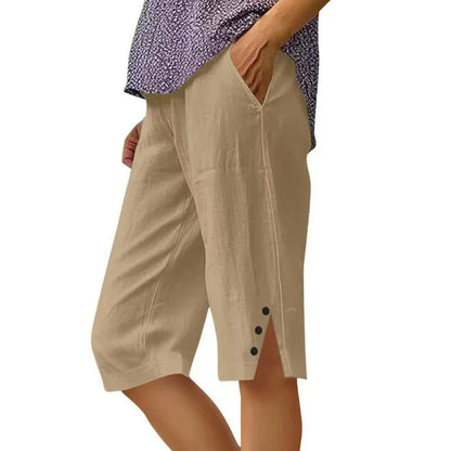 Albina Gallarini™ Breathable Capri Pants for Effortless Style