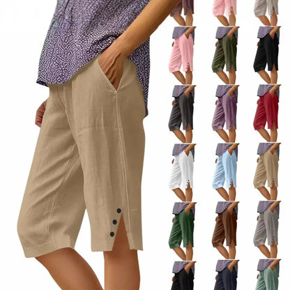 Albina Gallarini™ Breathable Capri Pants for Effortless Style