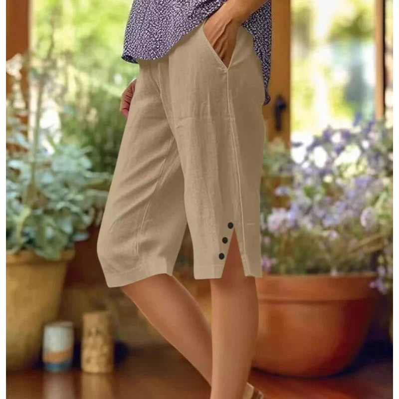 Albina Gallarini™ Breathable Capri Pants for Effortless Style