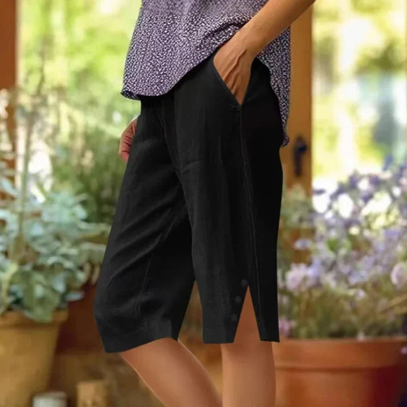 Albina Gallarini™ Breathable Capri Pants for Effortless Style