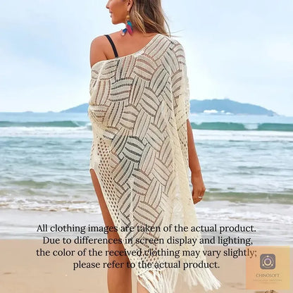 Albina Lanfranchi™ Elegant Tassel Cardigan for Lightweight Beach Coverage