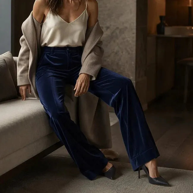 Alessandra Nicolosi™ High-Waisted Wide-Leg Trousers for Polished Everyday Style