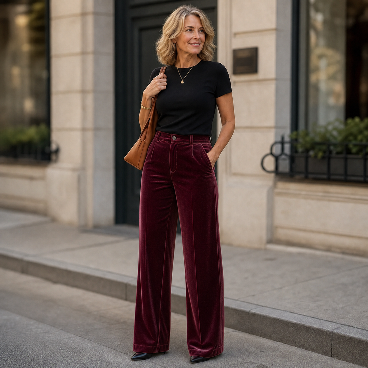 Alessandra Nicolosi™ High-Waisted Wide-Leg Trousers for Polished Everyday Style