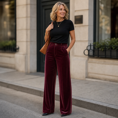 Alessandra Nicolosi™ High-Waisted Wide-Leg Trousers for Polished Everyday Style