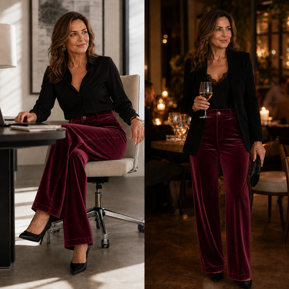 Alessandra Nicolosi™ High-Waisted Wide-Leg Trousers for Polished Everyday Style