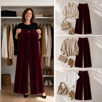 Alessandra Nicolosi™ High-Waisted Wide-Leg Trousers for Polished Everyday Style