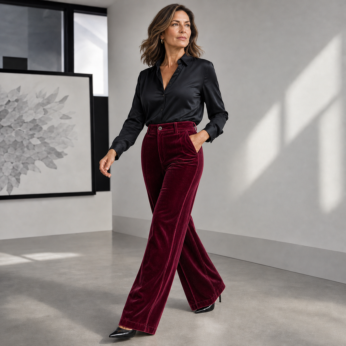 Alessandra Nicolosi™ High-Waisted Wide-Leg Trousers for Polished Everyday Style