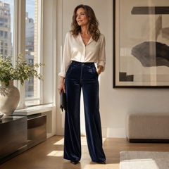 Alessandra Nicolosi™ High-Waisted Wide-Leg Trousers for Polished Everyday Style