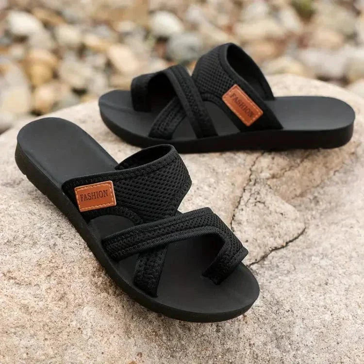 Alessia Gambaro™ Crossband Slide Sandals for Effortless Everyday Style