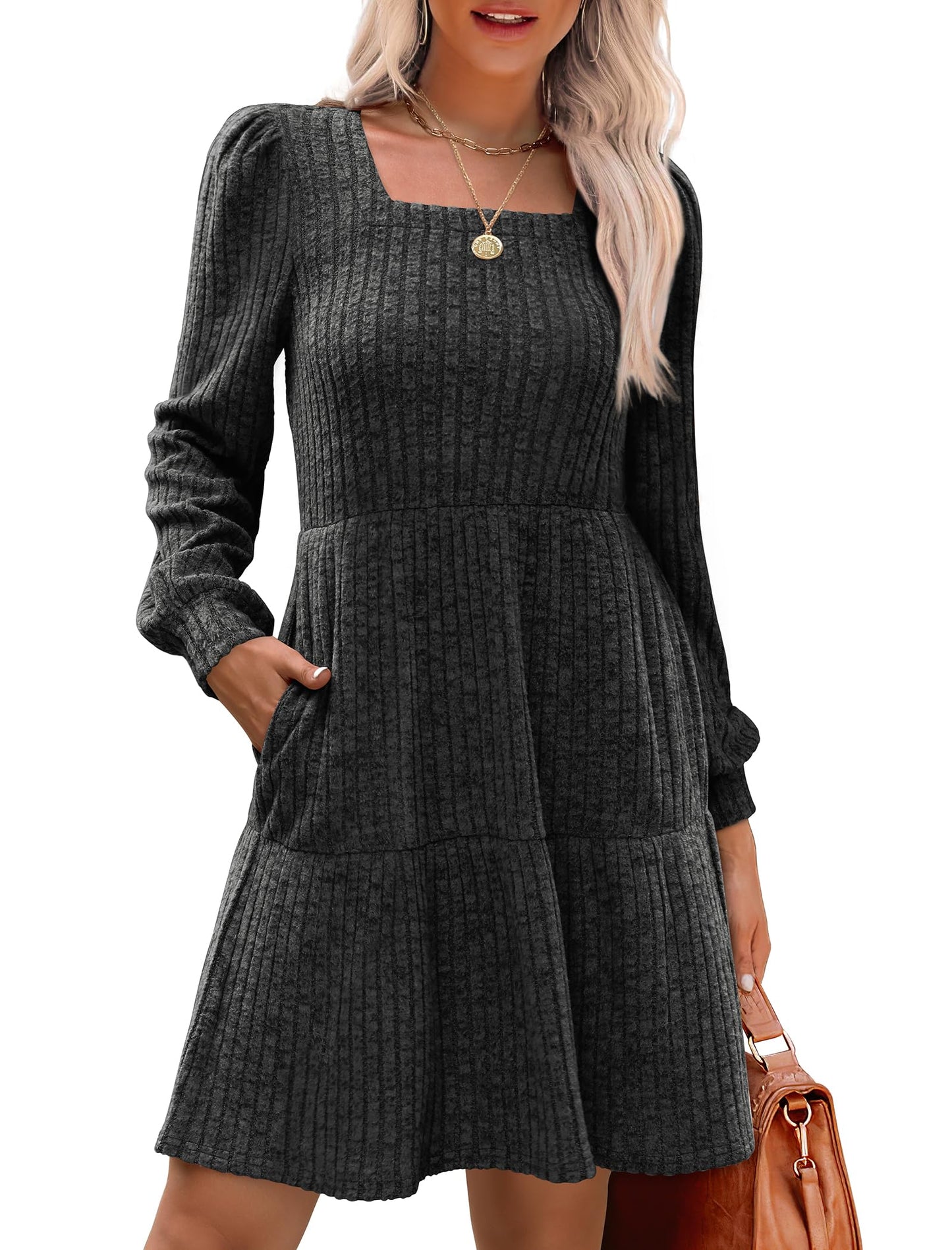 Alfonsina Lavagna™ Versatile Ribbed Dress for Day to Dinner