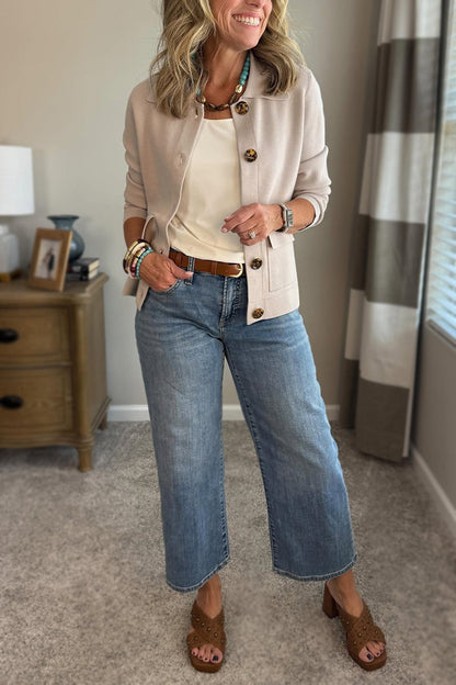 Alice Lecce™ Versatile Lapel Jacket for Effortless Style