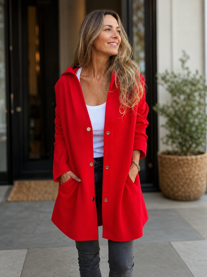 Amedea Zocchi™ Versatile Hooded Layering Jacket for Everyday Style