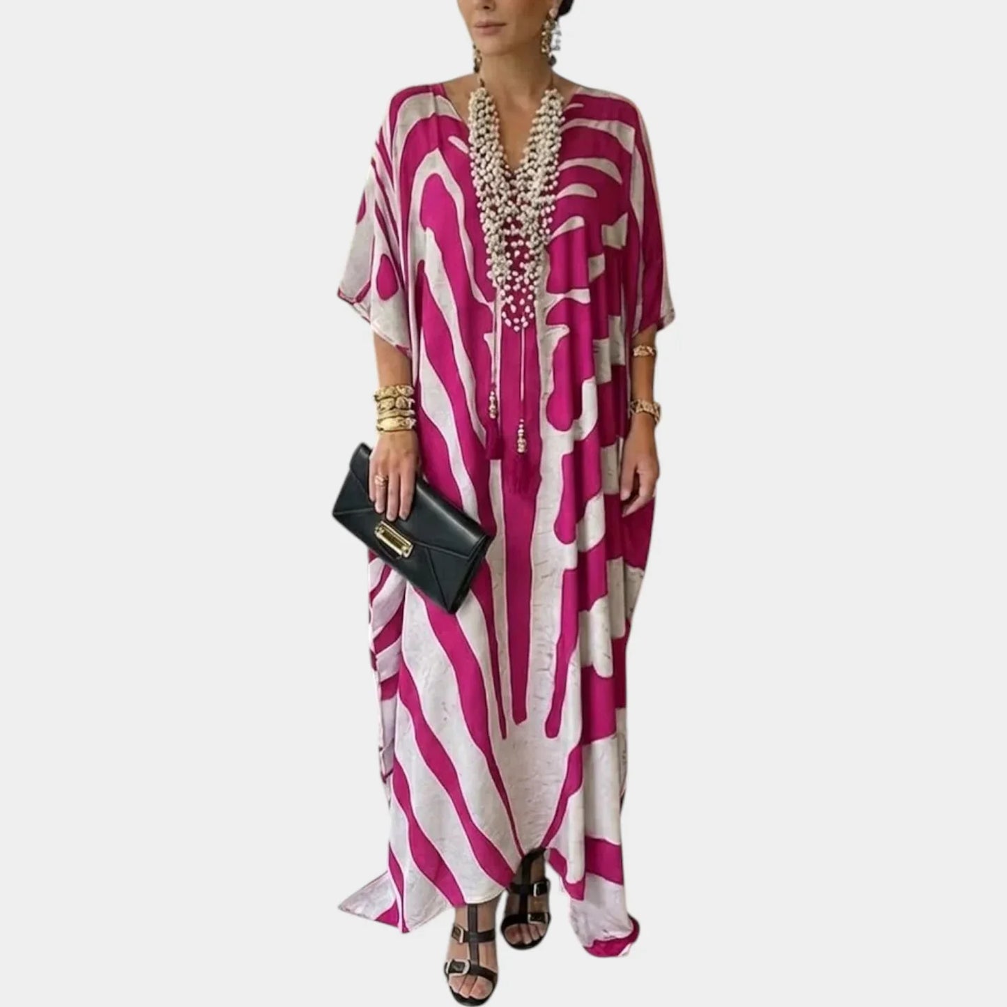 Amelia Leoncini™ Flowy Kaftan Dress for Easy Summer Style