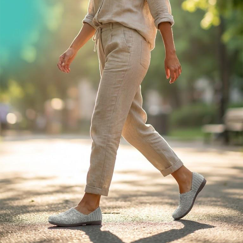 Andreina Women's Breathable Woven Slip-On Flats - main product view of woven slip-on flats