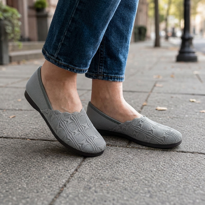 Andreina Genovese™ Breathable Woven Slip-On Flats