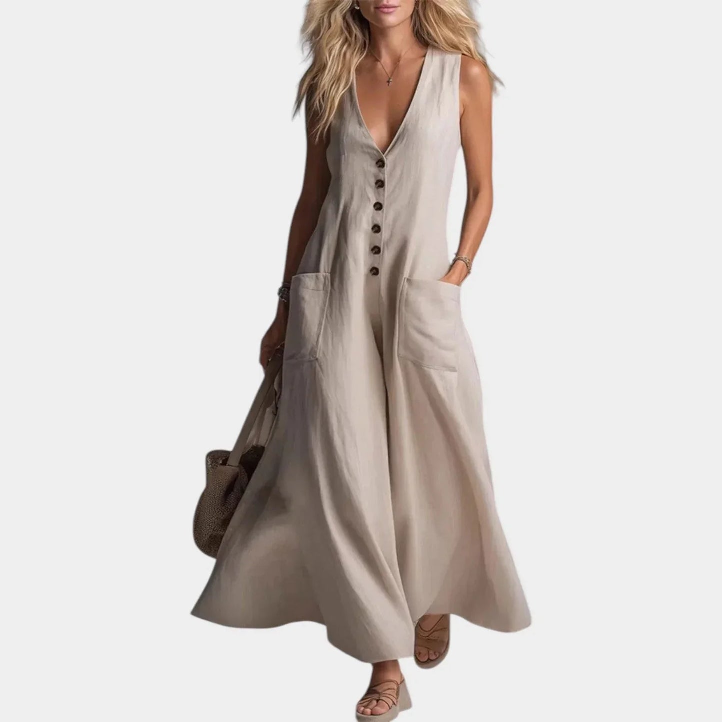 Andreina Liberati™ Versatile Sleeveless Maxi Dress for Warm Days