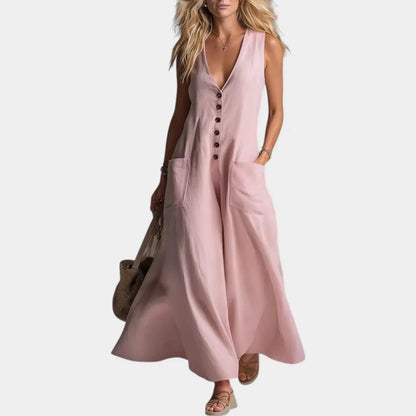 Andreina Liberati™ Versatile Sleeveless Maxi Dress for Warm Days