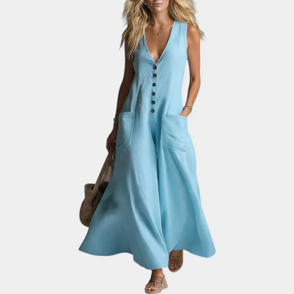 Andreina Liberati™ Versatile Sleeveless Maxi Dress for Warm Days
