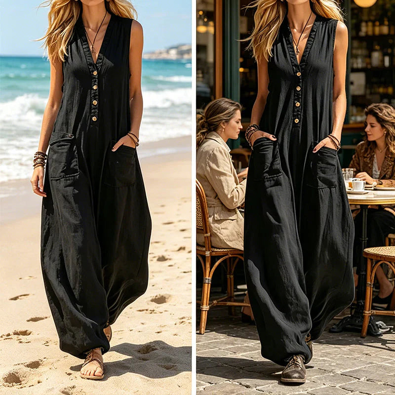 Andreina Modena™ Effortless V-Neck Summer Dress