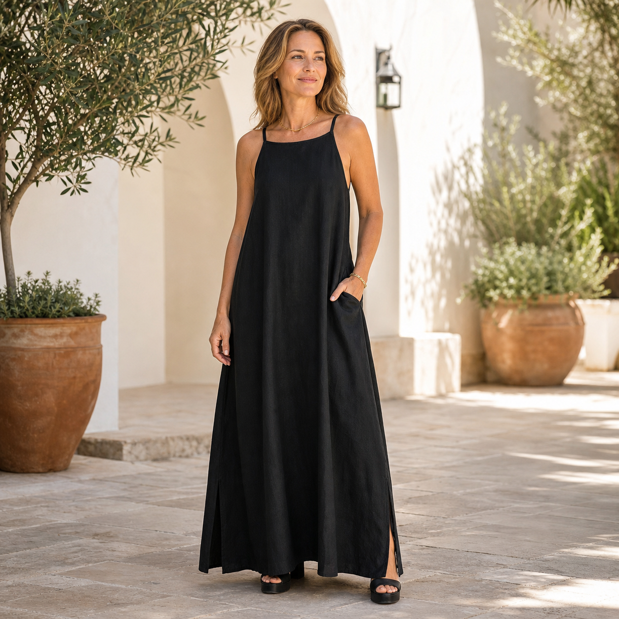 Angelica Gentilini™ Elegant Sleeveless Dress for Warm Days