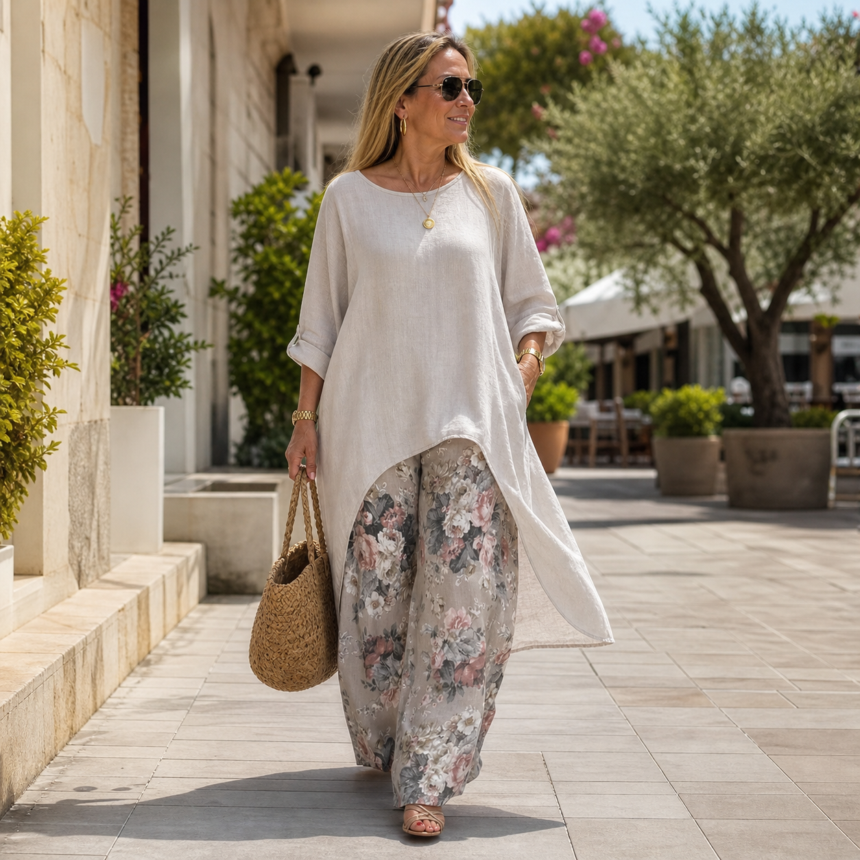 Angiolina Lipari™ Breathable 2-Piece Set for Effortless Style