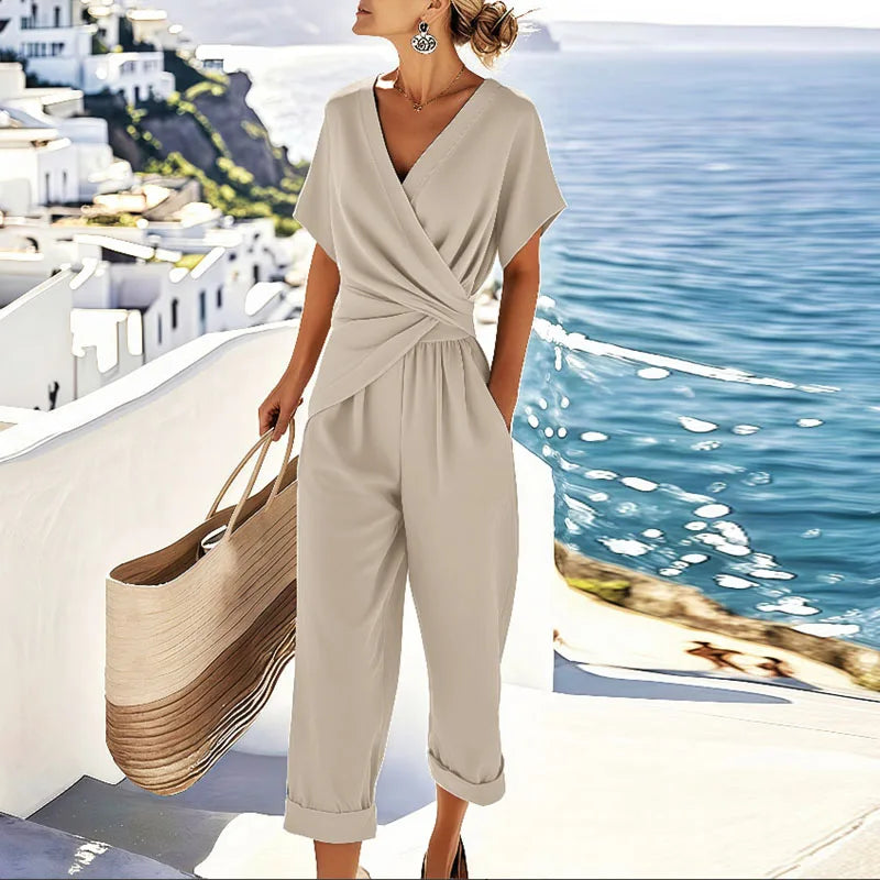Anita Giannantoni™ Elegant One-Shoulder Jumpsuit for All-Night Comfort