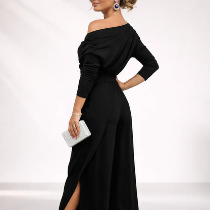 Anita Giannantoni™ Elegant One-Shoulder Jumpsuit for All-Night Comfort