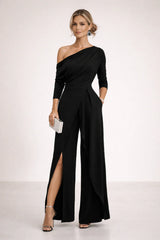 Anita Giannantoni™ Elegant One-Shoulder Jumpsuit for All-Night Comfort